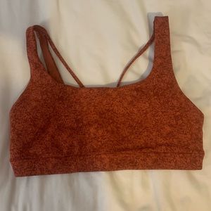 Athleta Exhale Moonflower Jacquard Sports Bra